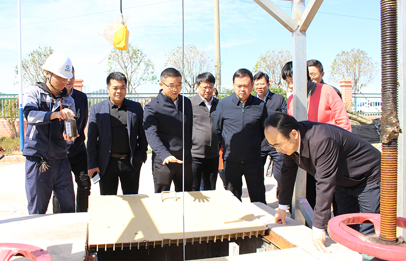 江西省生態(tài)環(huán)境廳黨組書記、廳長徐延彬一行蒞臨挺進環(huán)保和樂新村項目點視察調研